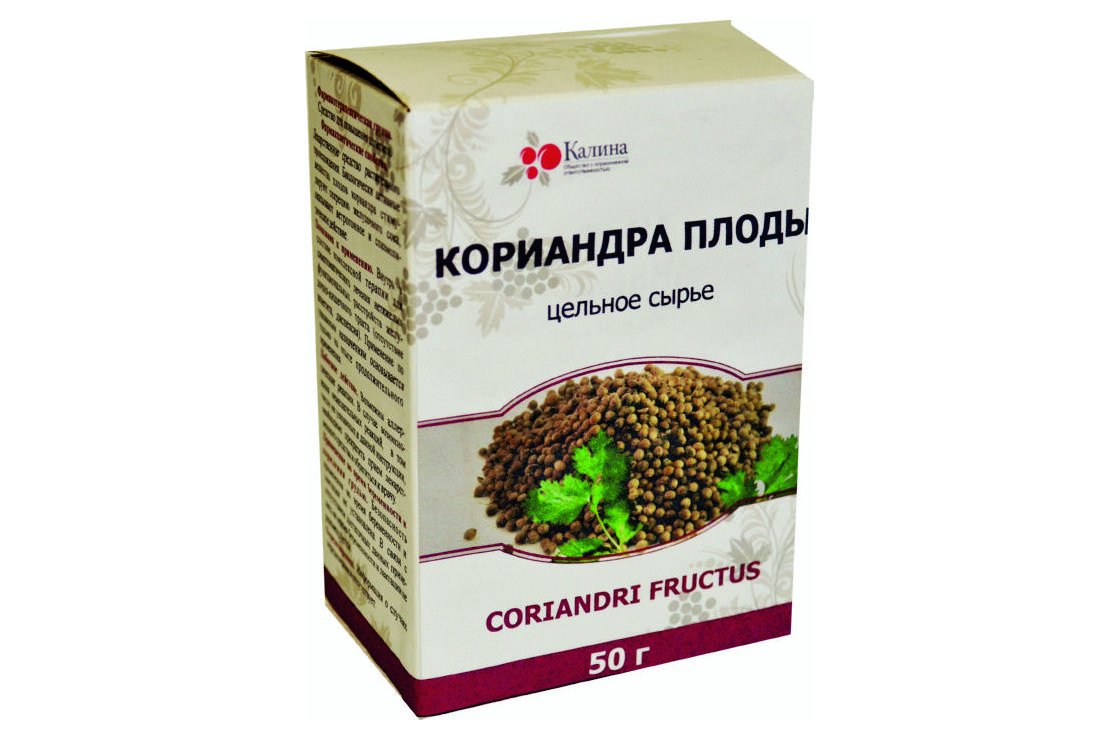 Кориандра плоды