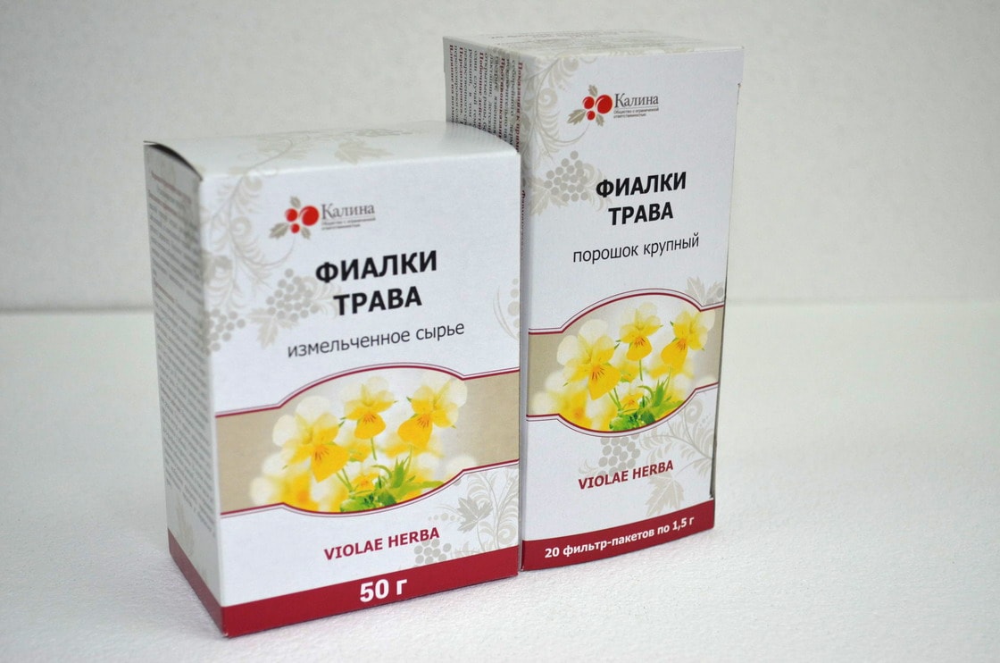 Фиалки трава